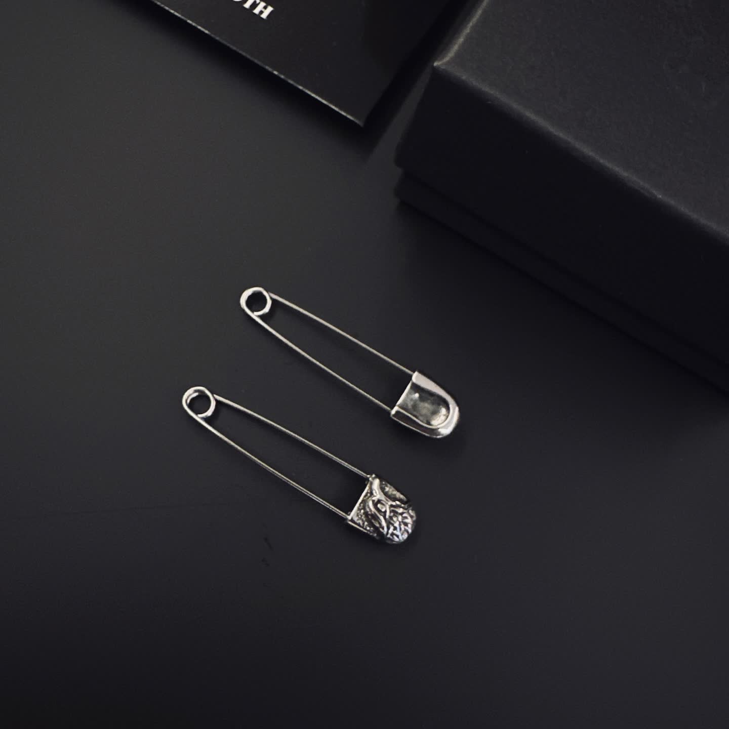Chrome Hearts Silver Safety Pins